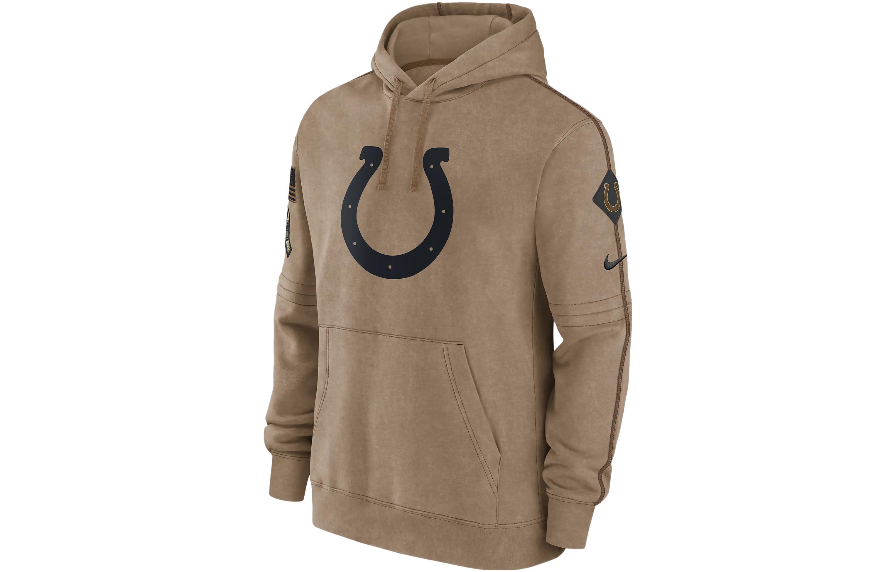 Nike NFL Graphic Pullover Hoodie Brown Casual Sweatshirt 010I01CAA2E-JW7