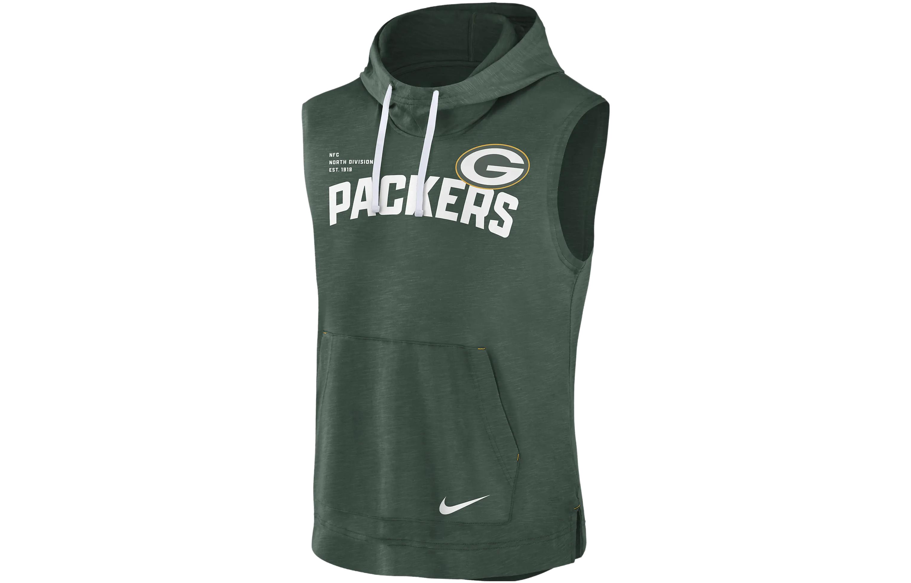 Nike NFL Green Bay Packers Logo Hoodie Green Pullover 00BW10DO7T-06Q