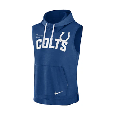 Nike NFL Indianapolis Colts Logo Print Hoodie Blue - Athletic Pullover 00BWEG7898-06Q