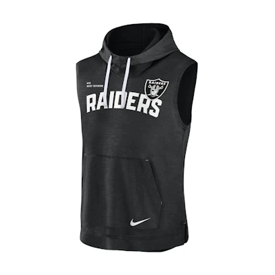 Nike NFL Las Vegas Raiders Logo Print Hoodie Black Mens Pullover 00BW11VC8D-06Q