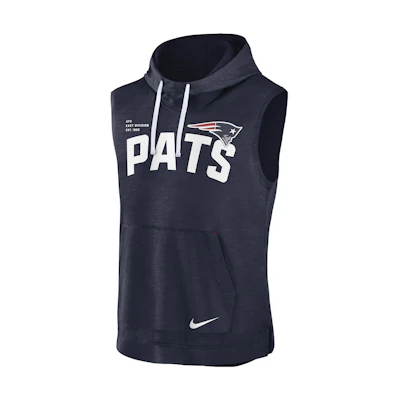 Nike NFL New England Patriots Logo Navy Heather Pullover Hoodie 00BW25K8K-06Q