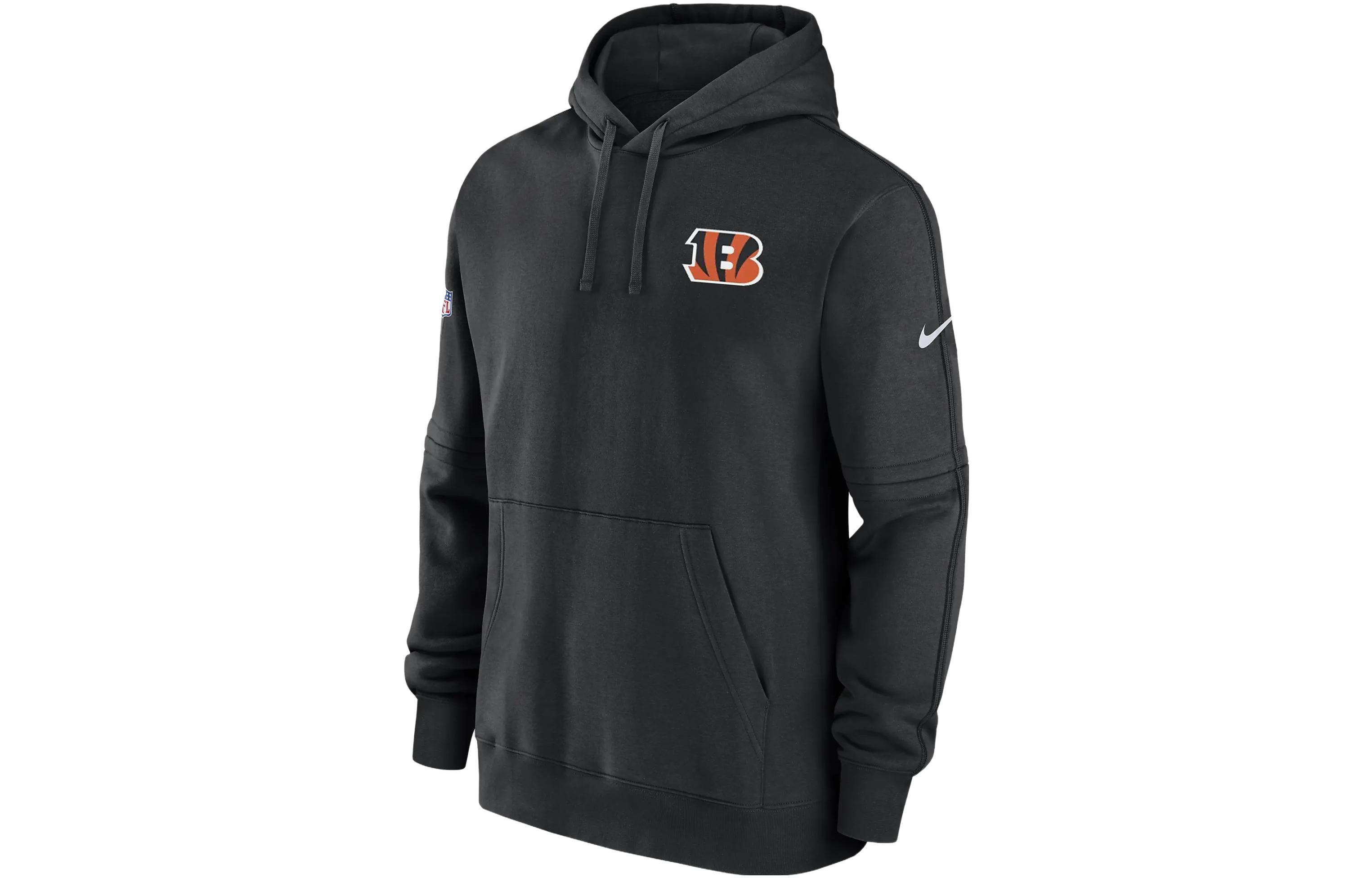 Nike NFL Pullover Hoodie Black Letter Long Sleeve Sweatshirt 00MS00A9A-1UL