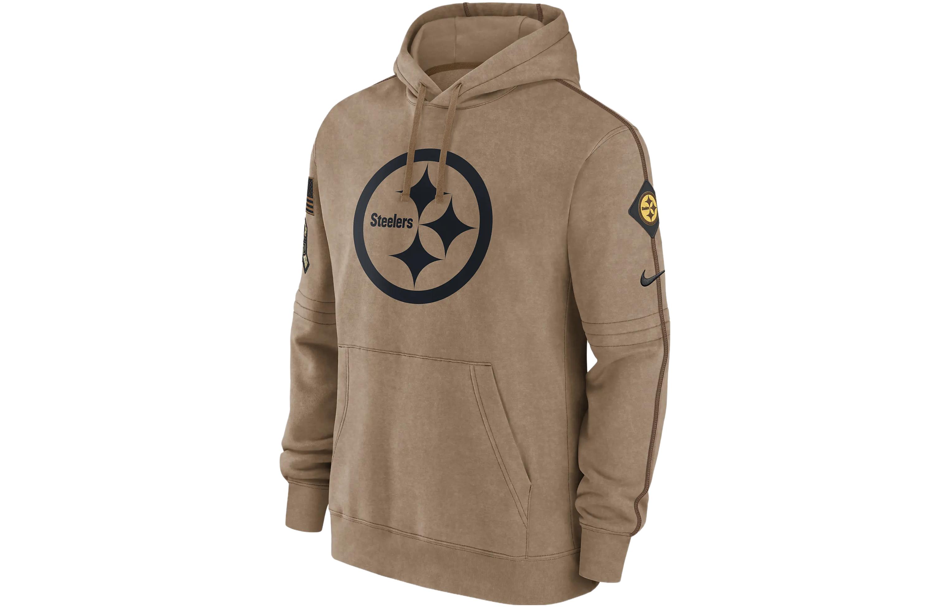 Nike NFL Pullover Hoodie Brown Graphic Long-Sleeve Sweatshirt 010I01CAA2S-JW7