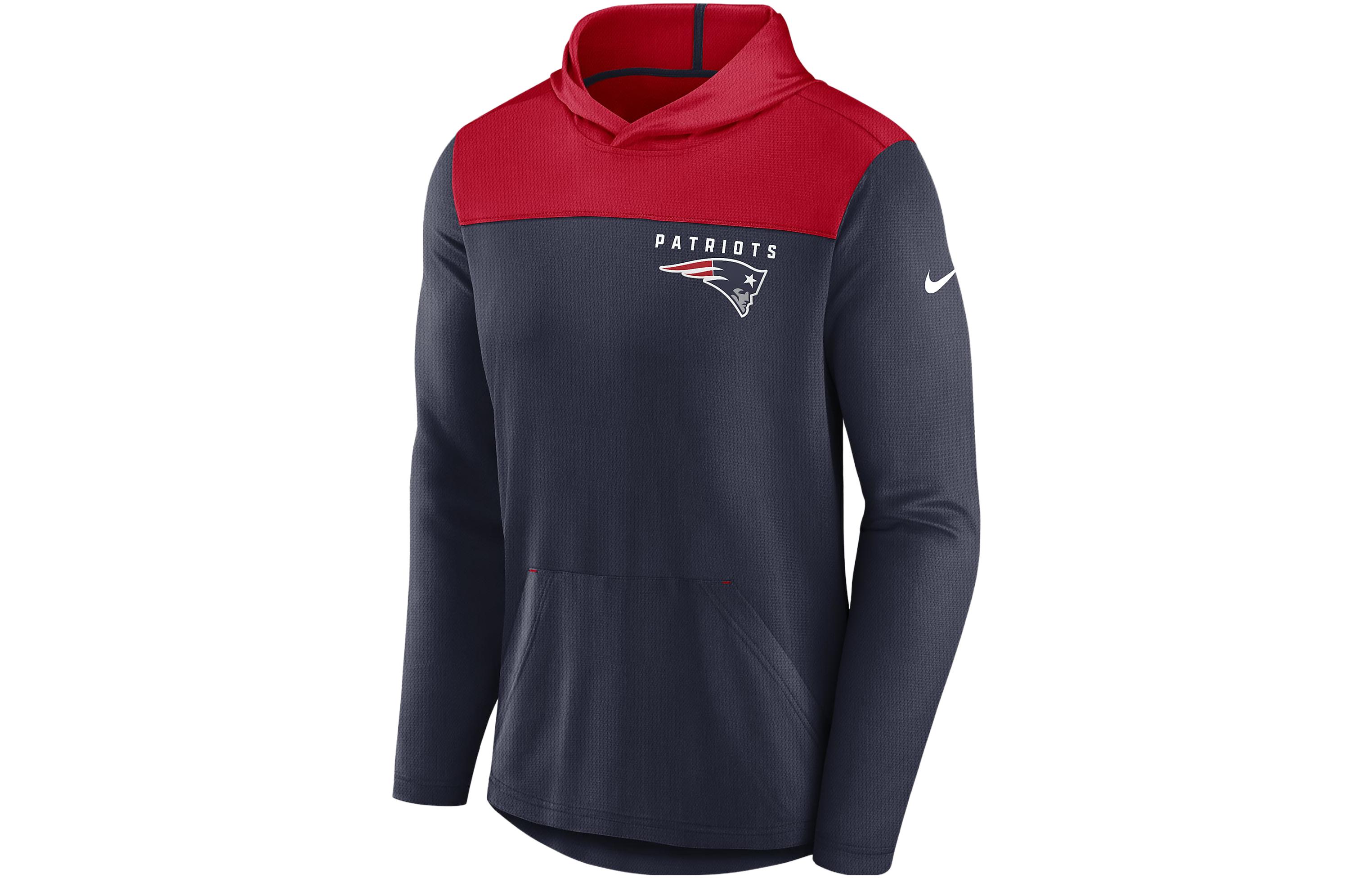 Nike NFL Pullover Hoodie Colorblock Navy Blue Long Sleeve Sweatshirt 00C0069K8K-05H