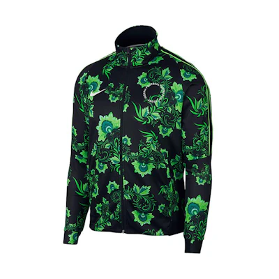 Nike Nigeria Team Logo Print Track Jacket Black/Green . AH7886-010