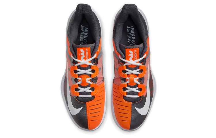 Shop ナイキコート エア ズーム GP ターボ メタリックダークグレー/オレンジ CK7513-001