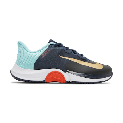 Nike NikeCourt Air Zoom GP Turbo 'Obsidian Metallic Gold'