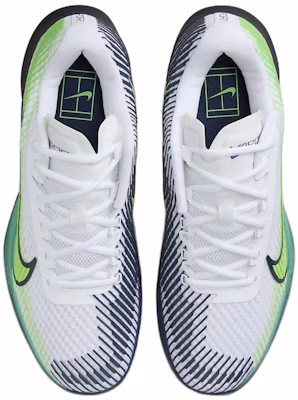 Nike NikeCourt Air Zoom Vapor 11 HC 'White Green Strike Navy' DR6966-103 Shop Nike NikeCourt Air Zoom Vapor 11 HC 'White Green Strike Navy' DR6966-103