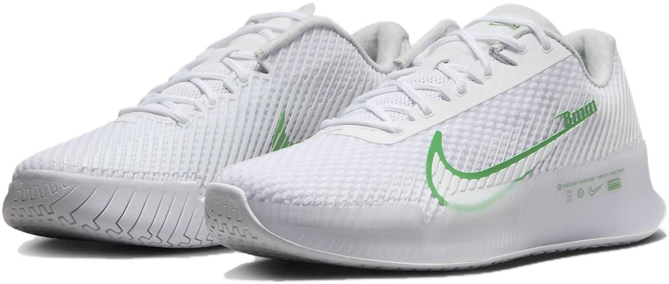 Nike NikeCourt Air Zoom Vapor 11 HC 'White Kelly Green' DR6966-102 Lookbook Nike NikeCourt Air Zoom Vapor 11 HC 'White Kelly Green' DR6966-102