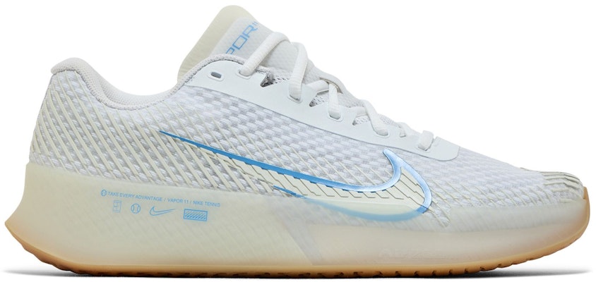 Nike NikeCourt Air Zoom Vapor 11 HC 'White Light Blue Gum' DR6966-107 Buy Nike NikeCourt Air Zoom Vapor 11 HC 'White Light Blue Gum' DR6966-107