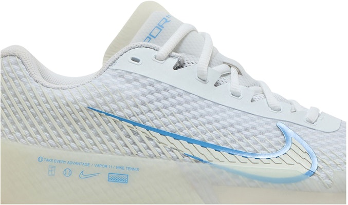 Nike NikeCourt Air Zoom Vapor 11 HC 'Blanco Azul Claro Gum' DR6966-107 Order Nike NikeCourt Air Zoom Vapor 11 HC 'Blanco Azul Claro Gum' DR6966-107