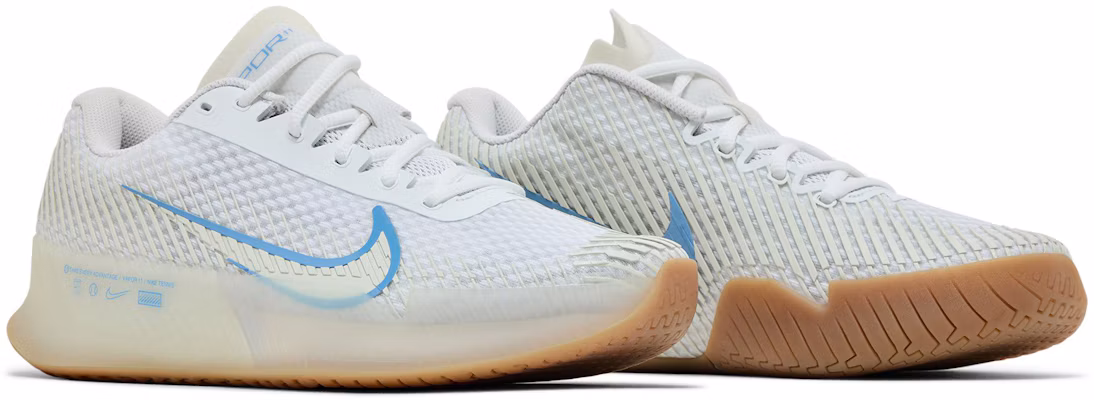 Nike NikeCourt Air Zoom Vapor 11 HC '白色 淺藍 膠底' DR6966-107 1
