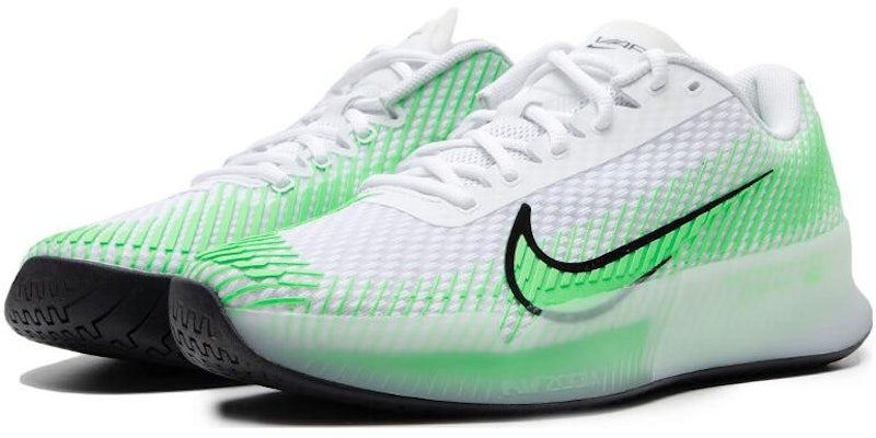 Nike NikeCourt Air Zoom Vapor 11 HC 'White Poison Green' DR6966-106 Order Nike NikeCourt Air Zoom Vapor 11 HC 'White Poison Green' DR6966-106