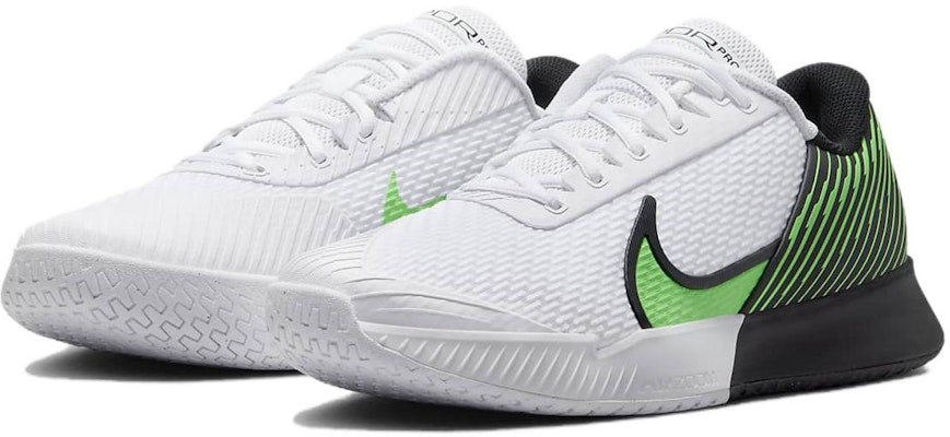 Nike NikeCourt Air Zoom Vapor Pro 2 HC 'White Poison Green' DR6191-105 Lookbook Nike NikeCourt Air Zoom Vapor Pro 2 HC 'White Poison Green' DR6191-105