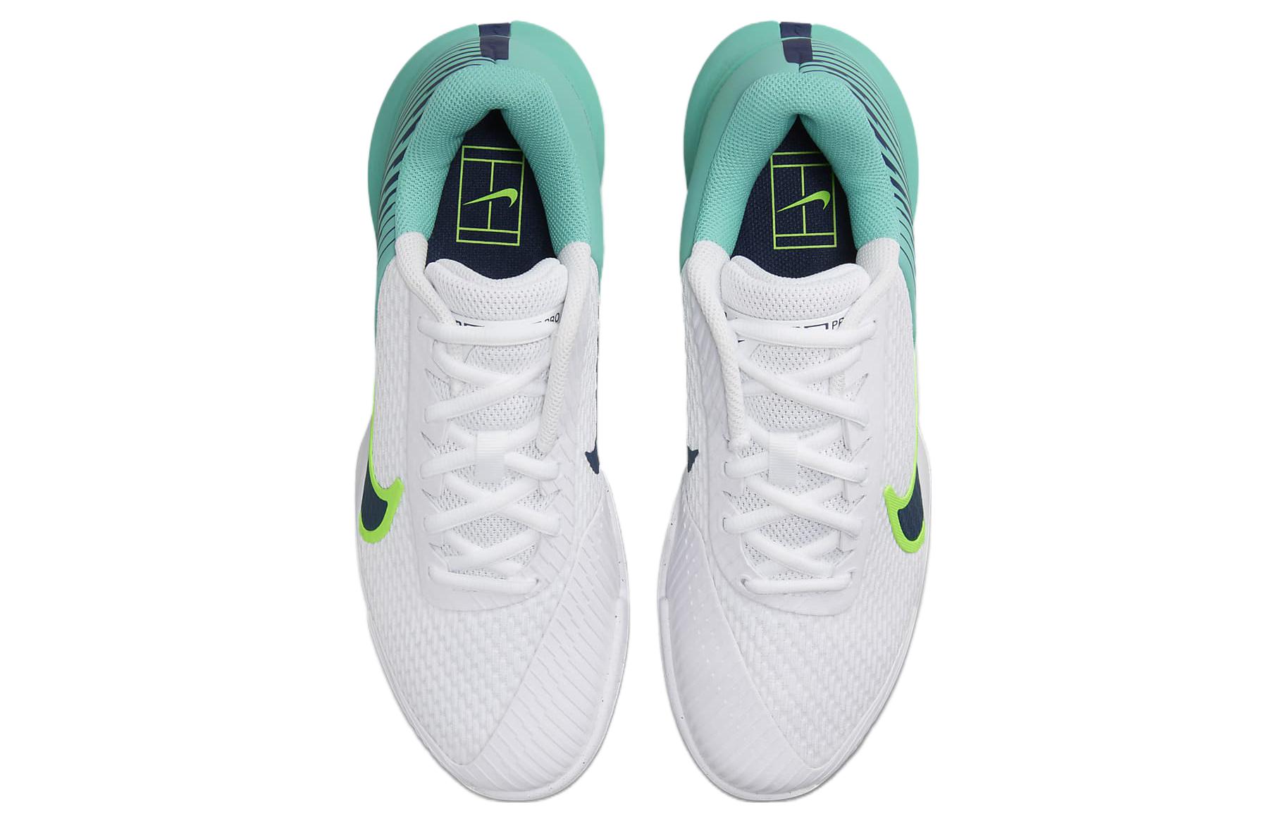 Lookbook Nike NikeCourt Air Zoom Vapor Pro 2 HC 'Blanco Teal Lavado' DR6191-103