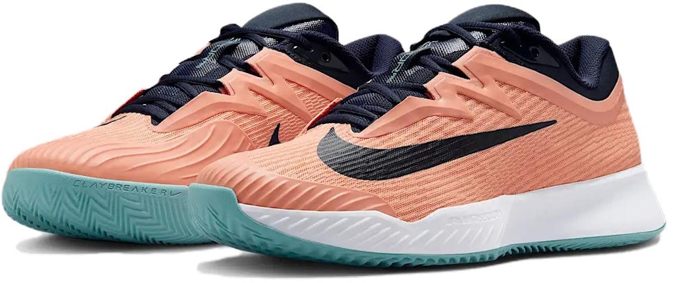 Nike NikeCourt Air Zoom Vapor Pro 3 Clay 'Apricot Agate Obsidian' HQ6034-800 Lookbook Nike NikeCourt Air Zoom Vapor Pro 3 Clay 'Apricot Agate Obsidian' HQ6034-800