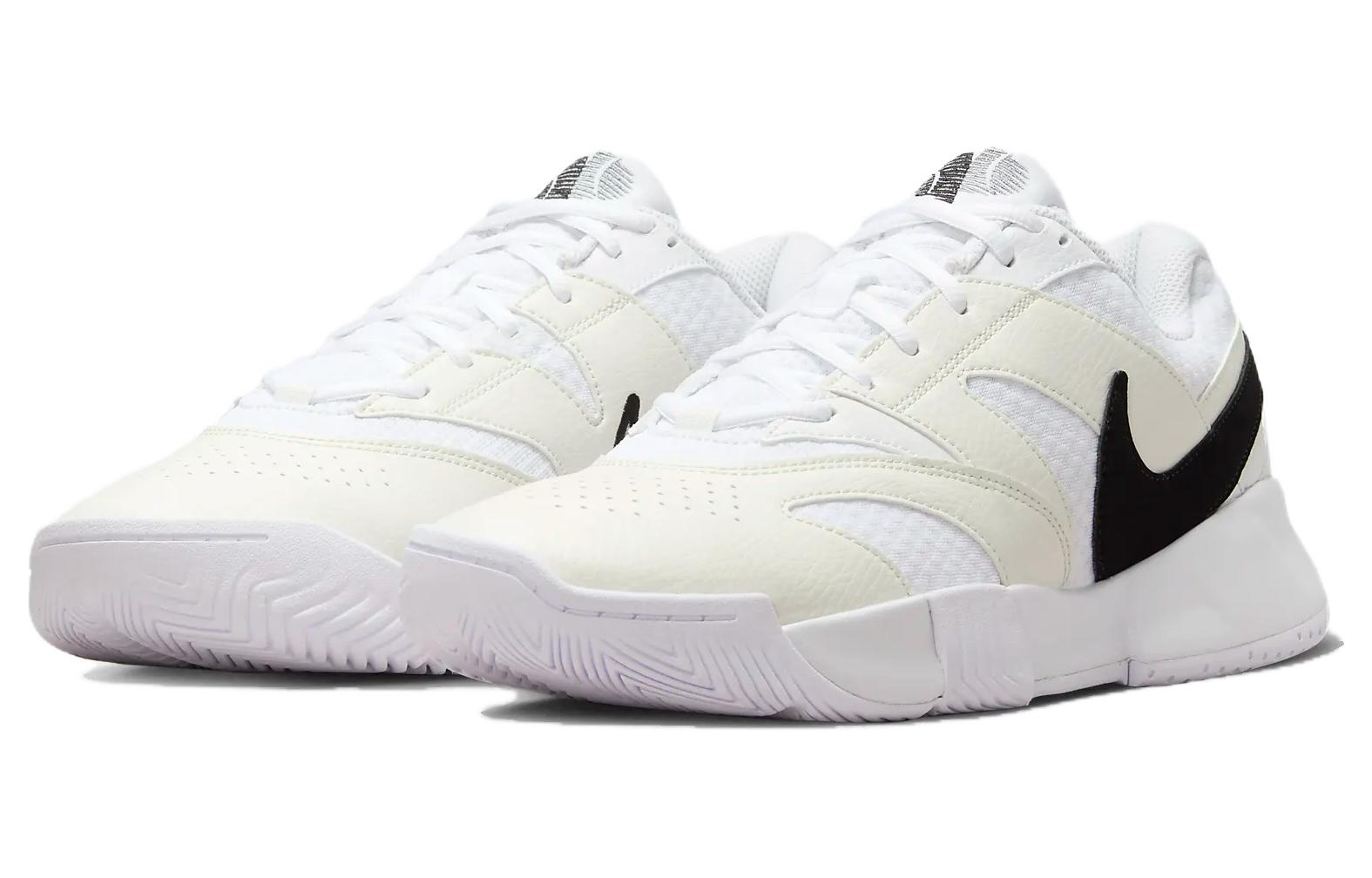 Shop Nike NikeCourt Lite 4 'White Black' FD6574-100