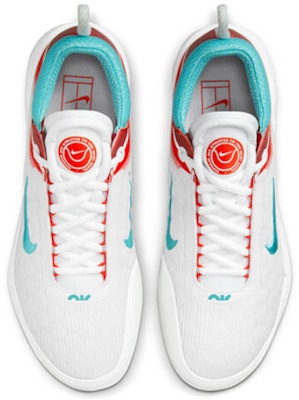 Nike NikeCourt Zoom NXT 'White Habanero Red Washed Teal' DH0219-136 Shop Nike NikeCourt Zoom NXT 'White Habanero Red Washed Teal' DH0219-136