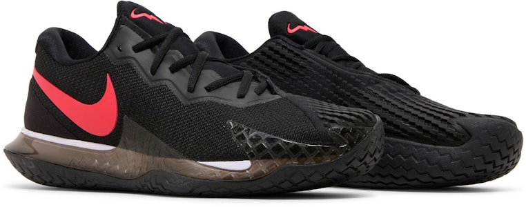 Nike NikeCourt Zoom Vapor Cage 4 Rafa 'Hitam Siren Merah' DD1579-003 Cheap Nike NikeCourt Zoom Vapor Cage 4 Rafa 'Hitam Siren Merah' DD1579-003