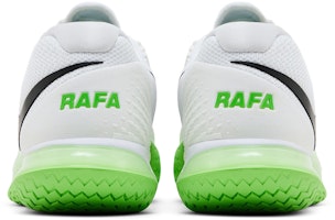Nike NikeCourt Zoom Vapor Cage 4 Rafa 'Putih Hijau Aksi' DD1579-105 Details for Nike NikeCourt Zoom Vapor Cage 4 Rafa 'Putih Hijau Aksi' DD1579-105