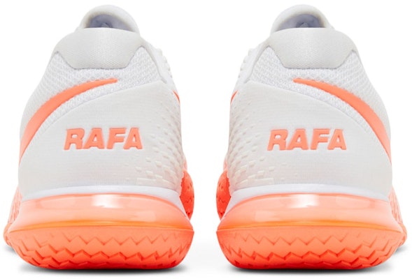 Nike NikeCourt Zoom Vapor Cage 4 Rafa 'White Bright Mango' DD1579-106 Details for Nike NikeCourt Zoom Vapor Cage 4 Rafa 'White Bright Mango' DD1579-106