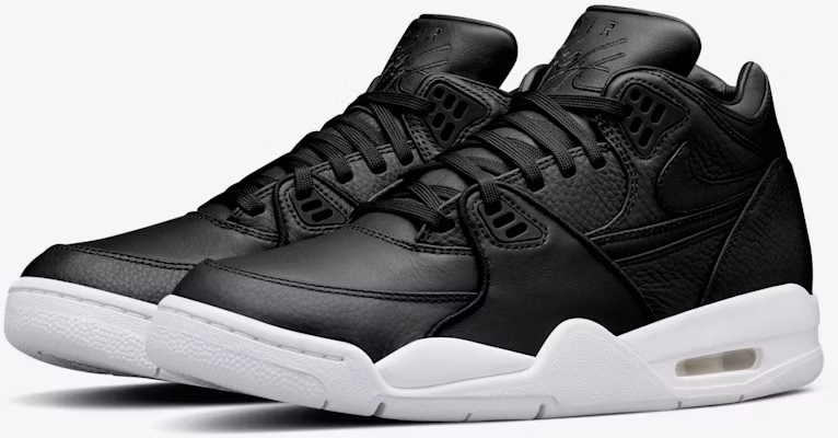 Nike Air Flight 89 防滑耐磨減震 低幫 復古籃球鞋 男女同款 黑白色 Order Nike Air Flight 89 防滑耐磨減震 低幫 復古籃球鞋 男女同款 黑白色