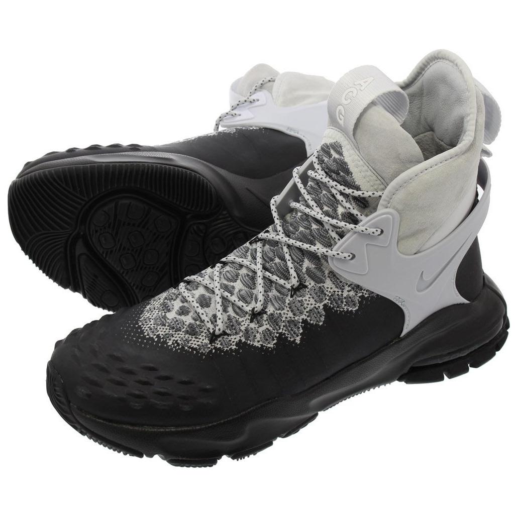 Shop 耐吉Zoom Tallac Flyknit舒適百搭高筒戶外功能鞋 男款 黑灰色