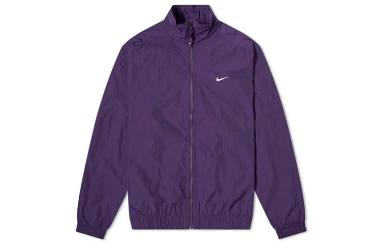 Nike NRG Purple Track Jacket with Stand Collar and Logo CD6543-525