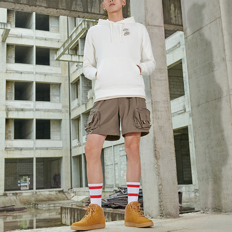 Nike NSW Casual Pullover Unisex Hoodie Sail White DV7380-133 圖 4