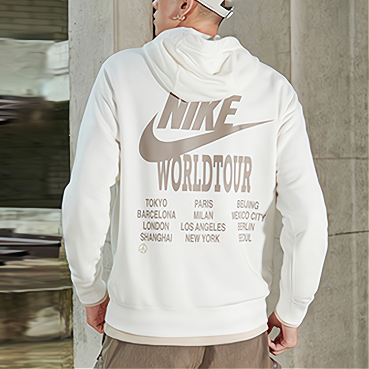 Nike NSW Casual Pullover Unisex Hoodie Sail White DV7380-133 圖 5