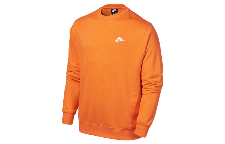 Nike NSW Club French Terry Crewneck Sweatshirt Electric Orange BV2667-837