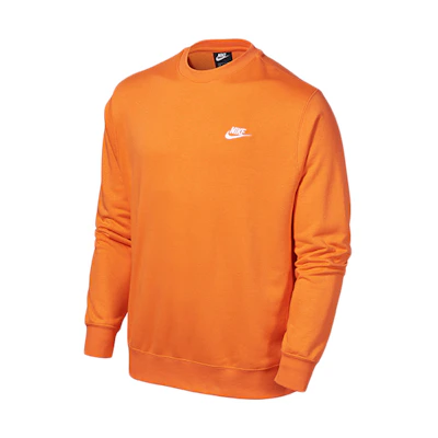 Nike NSW Club French Terry Crewneck Sweatshirt Electric Orange BV2667-837