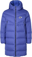 Nike NSW Down-Fill Windrunner Shield Long Jacket Winter Blue Coat CU4409-430 Nike NSW Down-Fill Windrunner Shield Long Jacket Winter Blue Coat CU4409-430