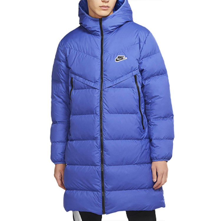 Shop Nike NSW Down-Fill Windrunner Shield Long Jacket Winter Blue Coat CU4409-430