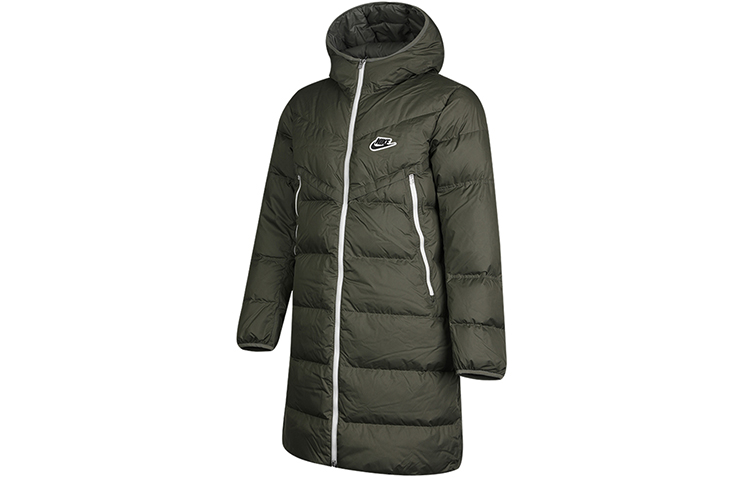 Lookbook Nike Nsw Down-Fill Windrunner Shield Long Winter Coat Green CU4409-380
