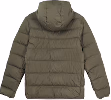Lookbook Nike NSW Down Fill Water-Resistant Winter Jacket Green Mens Hooded Puffer Coat CU0226-380