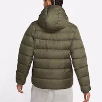 Purchase Nike NSW Down Fill Water-Resistant Winter Jacket Green Mens Hooded Puffer Coat CU0226-380