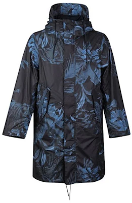 Nike NSW 連帽風衣外套 藍色/黑色印花 中長款外套 AR1599-010 Order Nike NSW 連帽風衣外套 藍色/黑色印花 中長款外套 AR1599-010