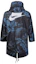 Lookbook Nike NSW 連帽風衣外套 藍色/黑色印花 中長款外套 AR1599-010