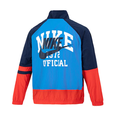 Nike NSW Trend Retro Colorblock Breathable Jacket Deep Sky Blue DD6171-435