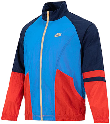Nike NSW Trend Retro Colorblock Breathable Jacket Deep Sky Blue DD6171-435 Lookbook Nike NSW Trend Retro Colorblock Breathable Jacket Deep Sky Blue DD6171-435