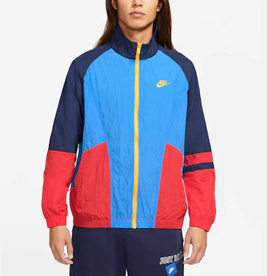 Nike NSW Trend Retro Colorblock Breathable Jacket Deep Sky Blue DD6171-435 Purchase Nike NSW Trend Retro Colorblock Breathable Jacket Deep Sky Blue DD6171-435