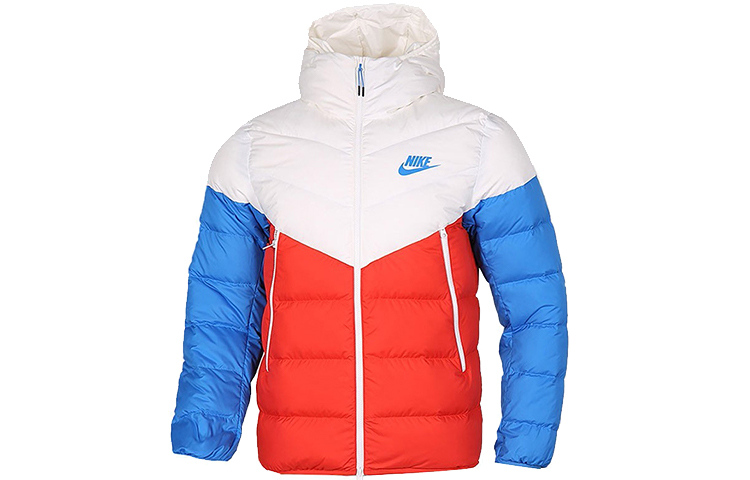 Nike NSW Windrunner Down-Fill Puffer Jacket Winter Red/Blue/White 928834-133