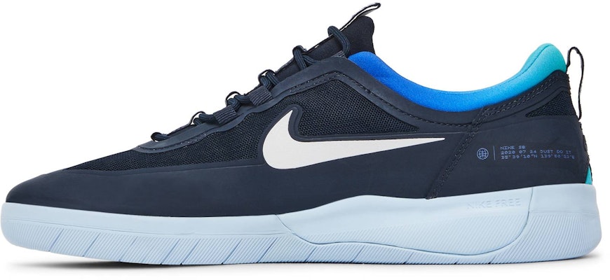 Nike Nyjah Free 2 SB 'Blue Flame Pack' CU9220-400 Lookbook Nike Nyjah Free 2 SB 'Blue Flame Pack' CU9220-400