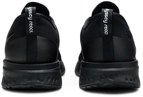 Nike Odyssey React 2 Flyknit 'Triple Black' AH1015-003 Details for Nike Odyssey React 2 Flyknit 'Triple Black' AH1015-003
