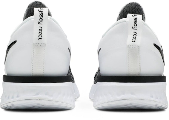 Nike Odyssey React 2 Flyknit 'White Black' AH1015-100 Details for Nike Odyssey React 2 Flyknit 'White Black' AH1015-100