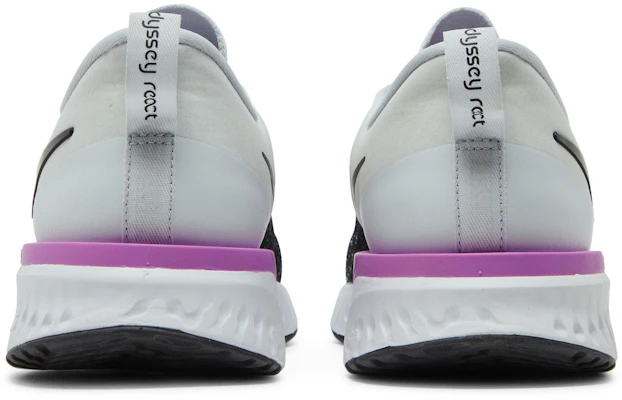 Nike Odyssey React Flyknit 2 'Platinum Violet Hitam' AH1015-009 Details for Nike Odyssey React Flyknit 2 'Platinum Violet Hitam' AH1015-009