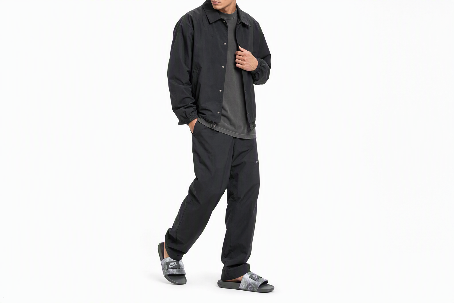 Order Nike Offcourt 調整拖鞋 '深灰' HQ2178-001