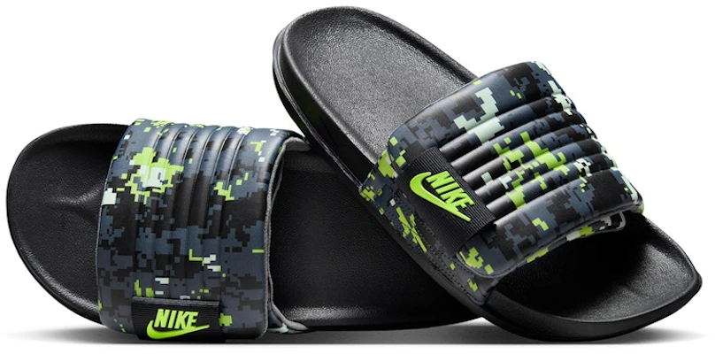 Nike Offcourt Adjust Slide Black Iron Grey Volt HQ2178-002 Buy Nike Offcourt Adjust Slide Black Iron Grey Volt HQ2178-002