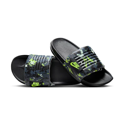 Nike Offcourt Adjust Slide Black Iron Grey Volt